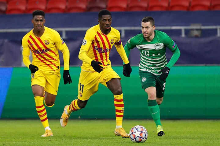Imagen del encuentro del Barça frente al Ferencvaros húngaro