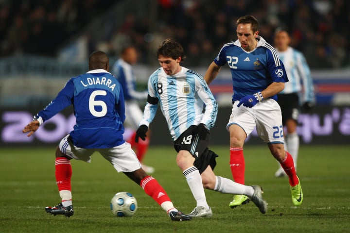 Lionel Messi, Lassana Diarra, Franck Ribery