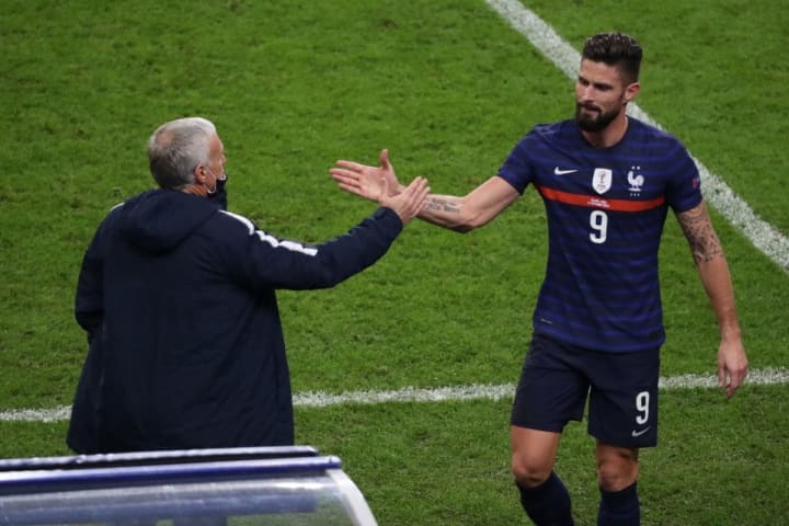 Didier Deschamps, Olivier Giroud Didier Deschamps, Olivier Giroud