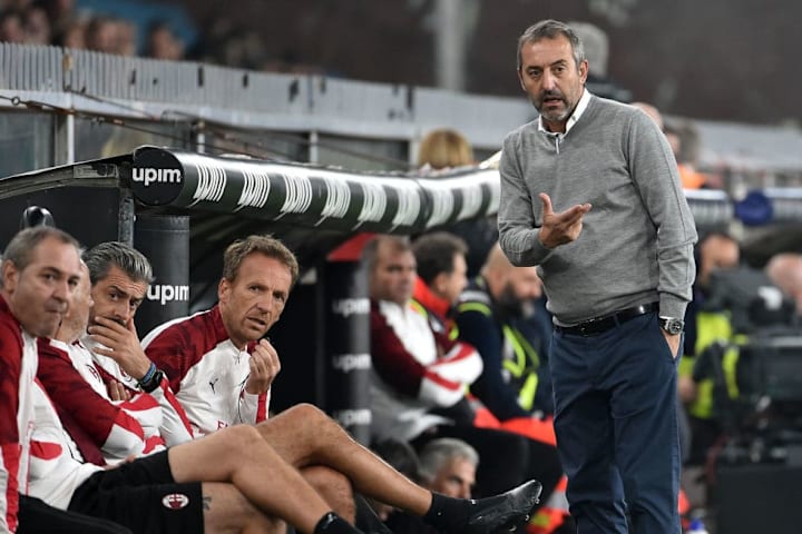 Marco Giampaolo e l'ultima panchina col Milan