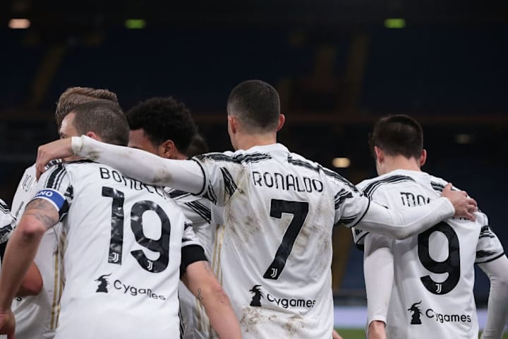Ronaldo, Bonucci e Morata