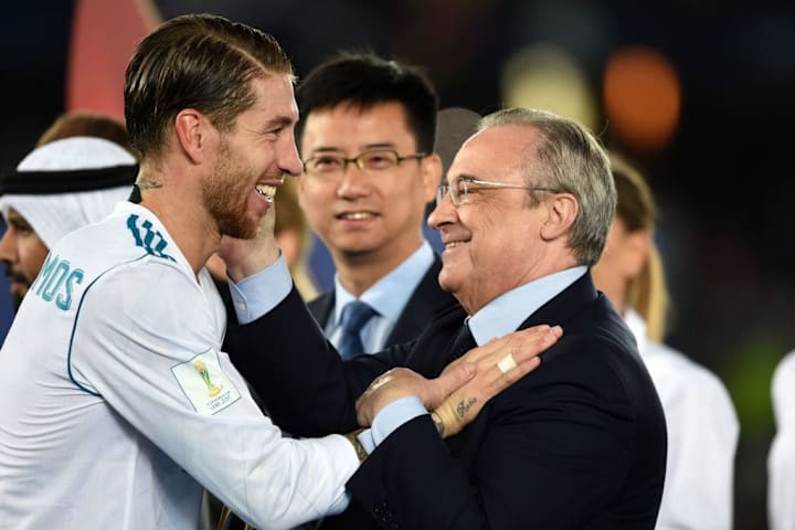 Sergio Ramos y Florentino Perez