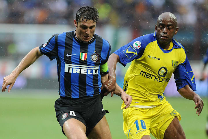 Inter Milan's Argentinian defender and c