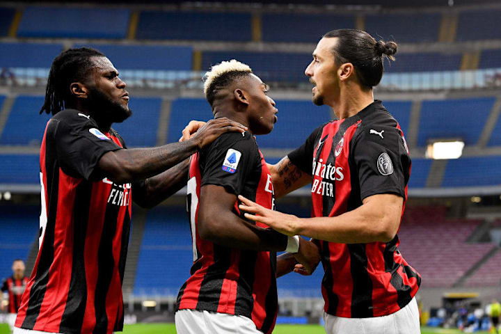 Kessie, Leao  e Ibrahimovic