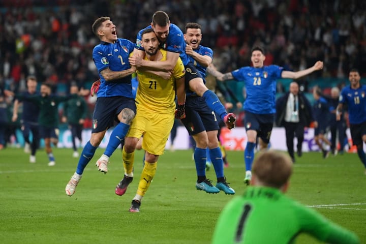 Jordan Pickford, Giovanni Di Lorenzo, Gianluigi Donnarumma, Andrea Belotti, Alessandro Florenzi
