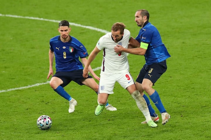 Jorginho, Giorgio Chiellini, Harry Kane