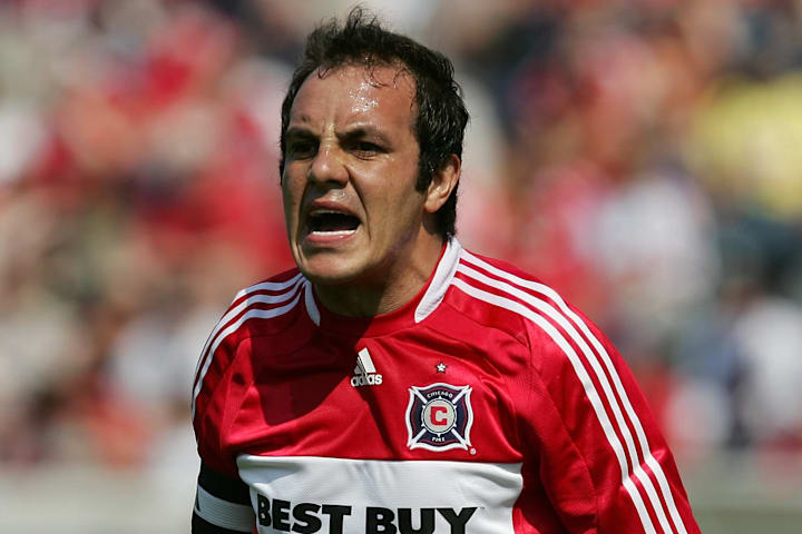 Cuauhtémoc Blanco en su paso por el Chicago Fire de la MLS
