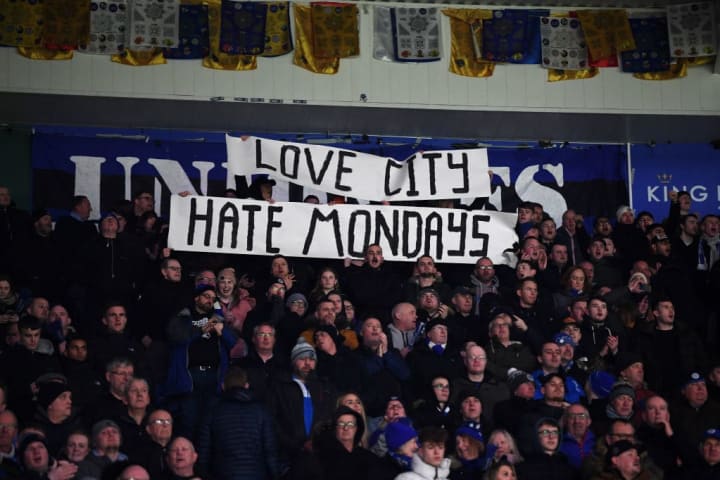 Leicester vs Aston Villa back in March was the last Premier League fixture with fans 
