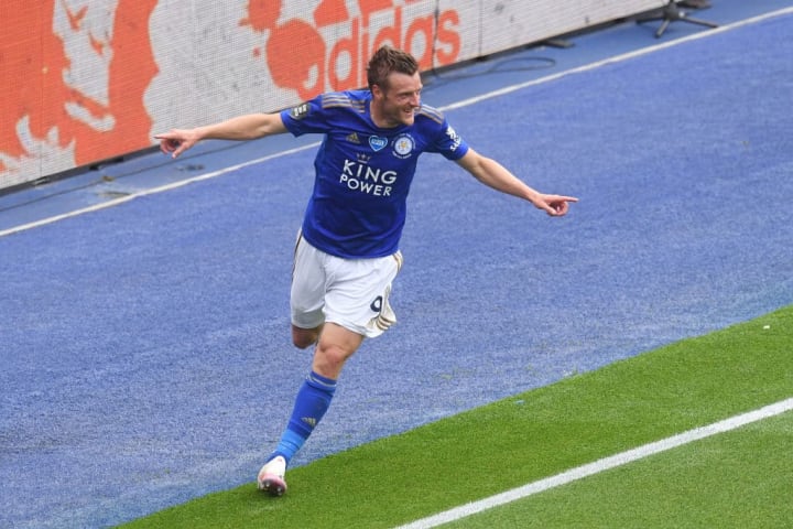 Vardy's goals move him back into pole position in the race for the Premier League Golden Boot
