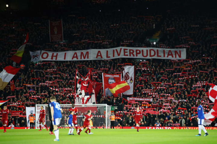 The Kop is one of if not the most iconic stand in English football