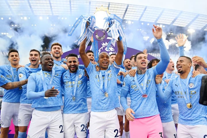 Fernandinho, Benjamin Mendy, Riyad Mahrez, Ederson, Sergio Aguero