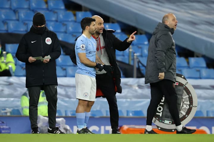 Sergio Aguero, Pep Guardiola