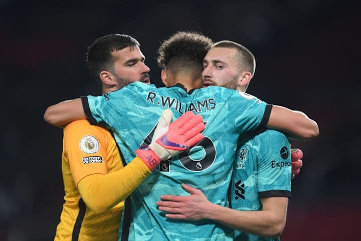 Alisson, Rhys Williams, Nathaniel Phillips