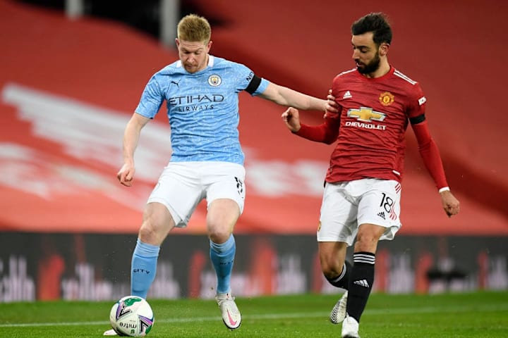 De Bruyne y Bruno Fernandes