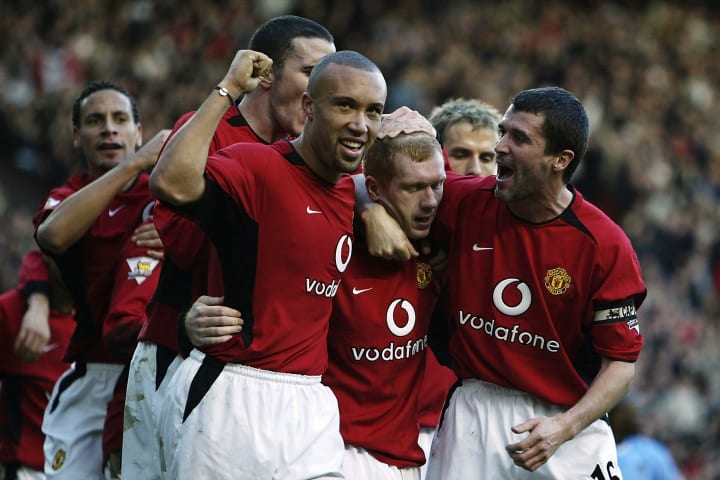 Paul Scholes, Roy Keane, Mikael Silvestre, John O'Shea
