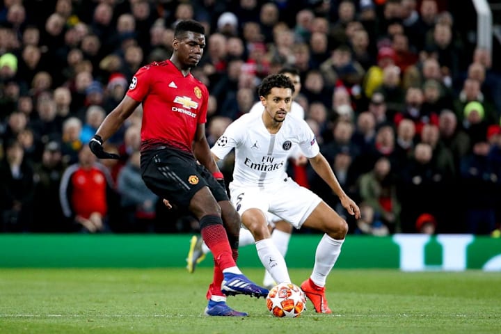 Pogba marcado por Di Maria en octavos de 2019