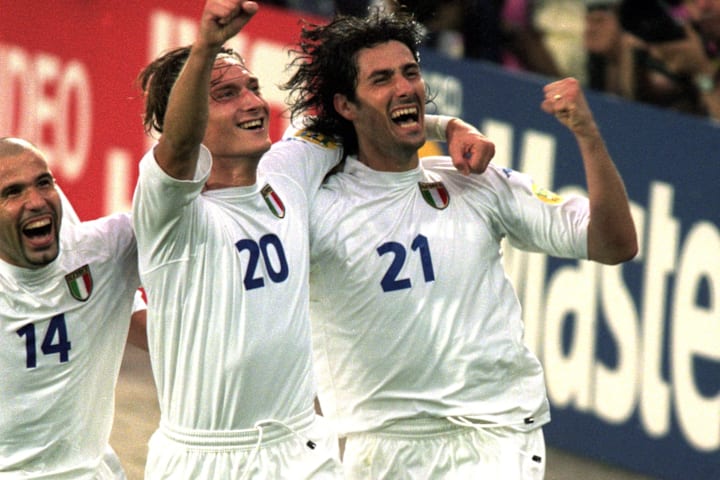 Marco Delvecchio, Luigi Di Biagio, Francesco Totti