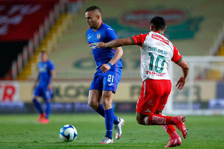 El jugador de Cruz Azul Jonathan Rodríguez.