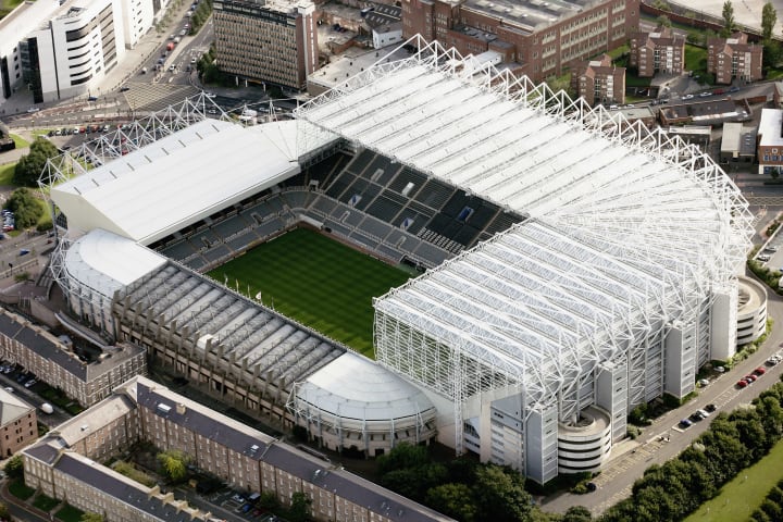 Newcastle United's St James Park: An Aerial View
