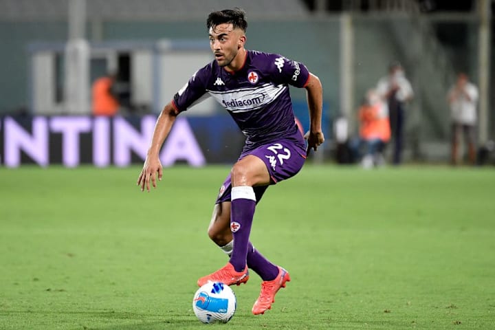Nicolas Gonzalez of ACF Fiorentina in action during the...