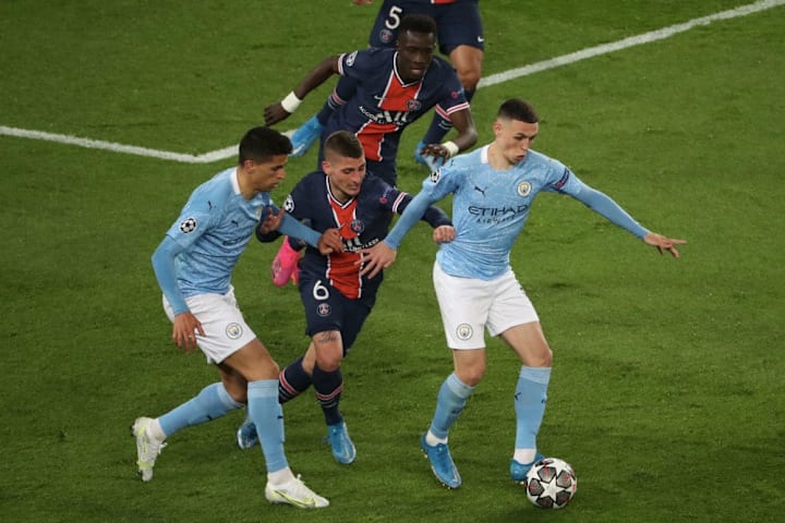 Phil Foden, Idrissa Gueye, Marco Verratti