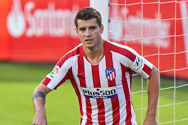 Álvaro Morata fue e máximo goleador del Atlético en Liga