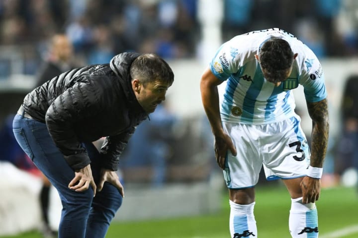 A la izquierda, Eduardo Coudet. A la derecha, Walter Montoya. Según el jugador, uno de los entrenadores que más lo influyó. 