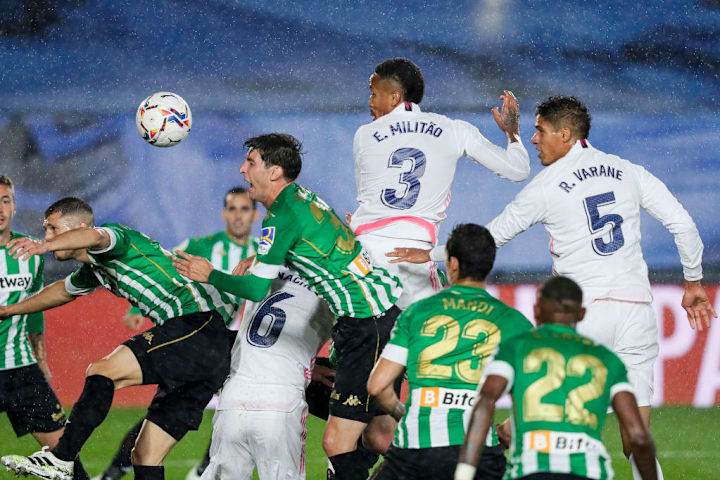 Eder Militao, Guido Rodriguez, Juan Miranda, Raphael Varane