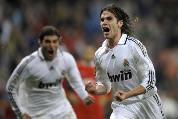 Gago marcó un gol con el Real Madrid