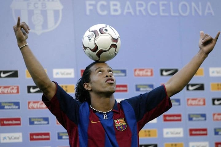 SOCCER-SPAIN-BARCELONA-RONALDINHO SOCCER-SPAIN-BARCELONA-RONALDINHO