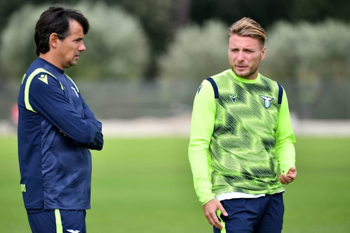 Simone Inzaghi e Ciro Immobile