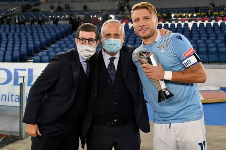 Claudio Lotito e Ciro Immobile