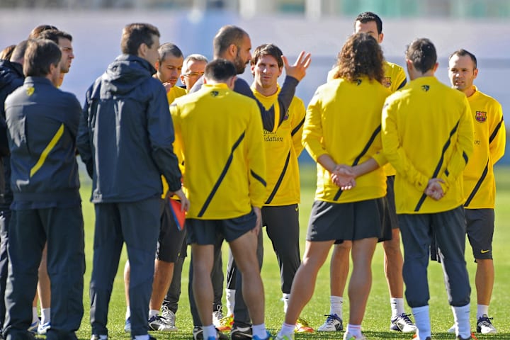 Spain's FC Barcelona star Lionel Messi (
