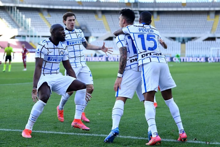 Lautaro Martinez, Romelu Lukaku, Nicolo Barella, Ashley Young