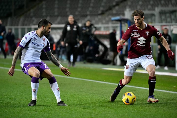 Torino FC v ACF Fiorentina, Ansaldi in azione
