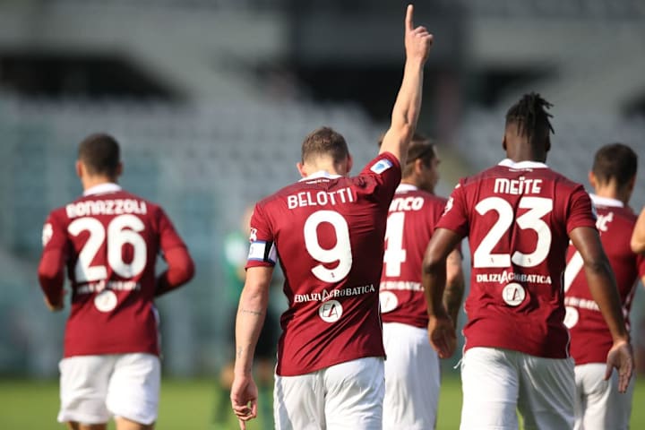 L'esultanza di Belotti