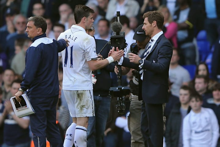 Gareth Bale (kiri) & Andre Villas-Boas (kanan)
