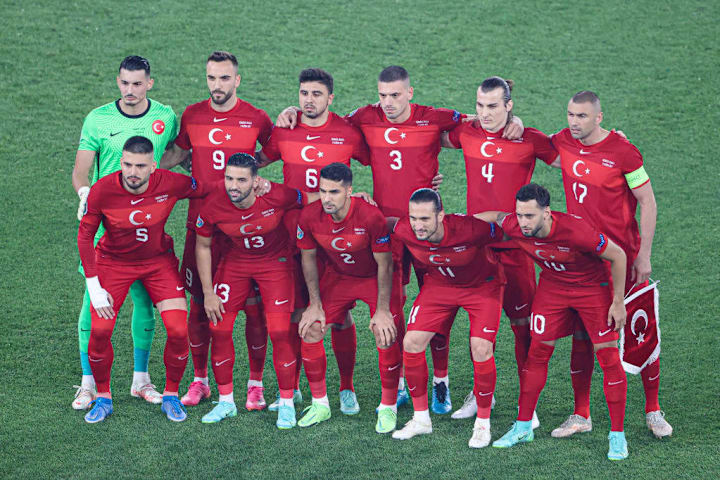 Hakan Calhanoglu, Yusuf Yazici, Zeki Celik, Okay Yokuslu, Ozan Tufan, Caglar Soyuncu, Merih Demiral, Ugurcan Cakir, Burak Yilmaz