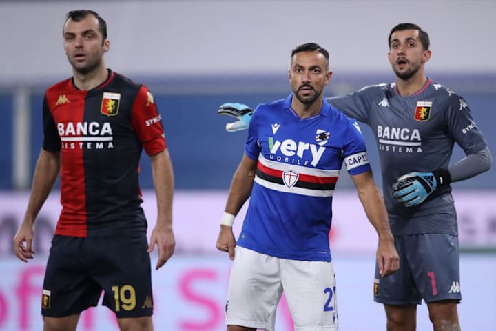 Fabio Quagliarella, Mattia Perin, Goran Pandev