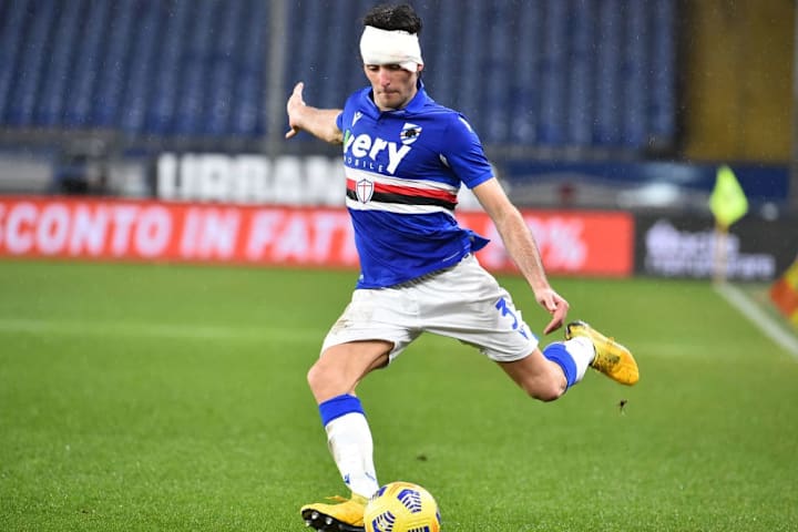 UC Sampdoria v Juventus, Augello al cross