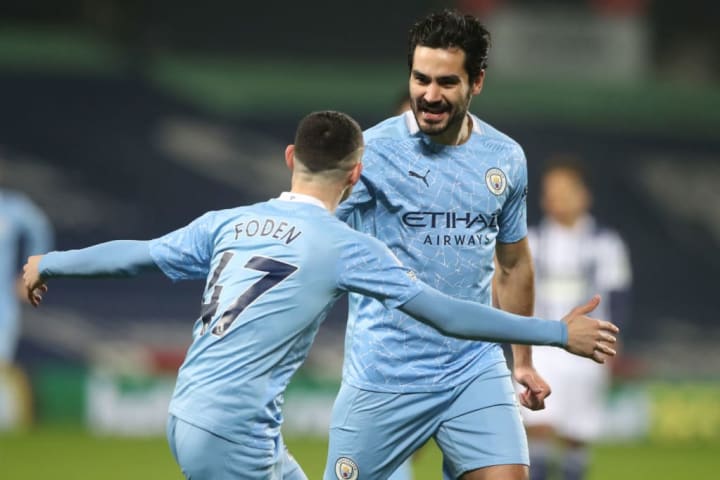 Ilkay Gundogan starred in City's win at West Brom