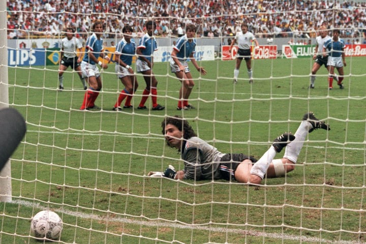 Andreas Brehme's effort hands West Germany the lead