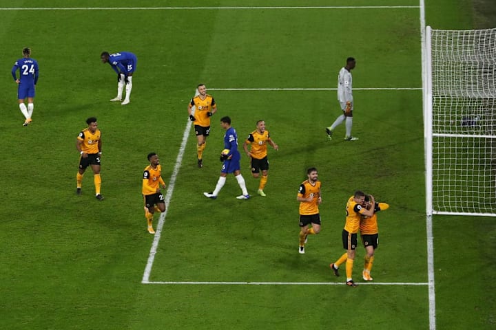 Chelsea conceded a late winner against Wolves