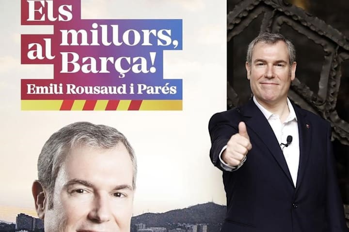 Rousaud presentando su candidatura