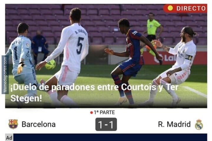 El Marca no tenía muy claro quiénes jugaban en portería