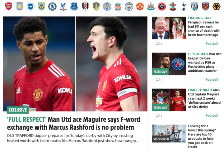 Des tensions entre Rashford et Maguire