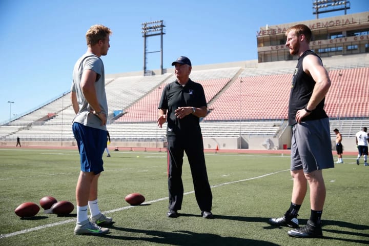Before the combine, I was training with Carson Wentz, which was really cool. We were pretty competitive with one another. Our styles are a little diff