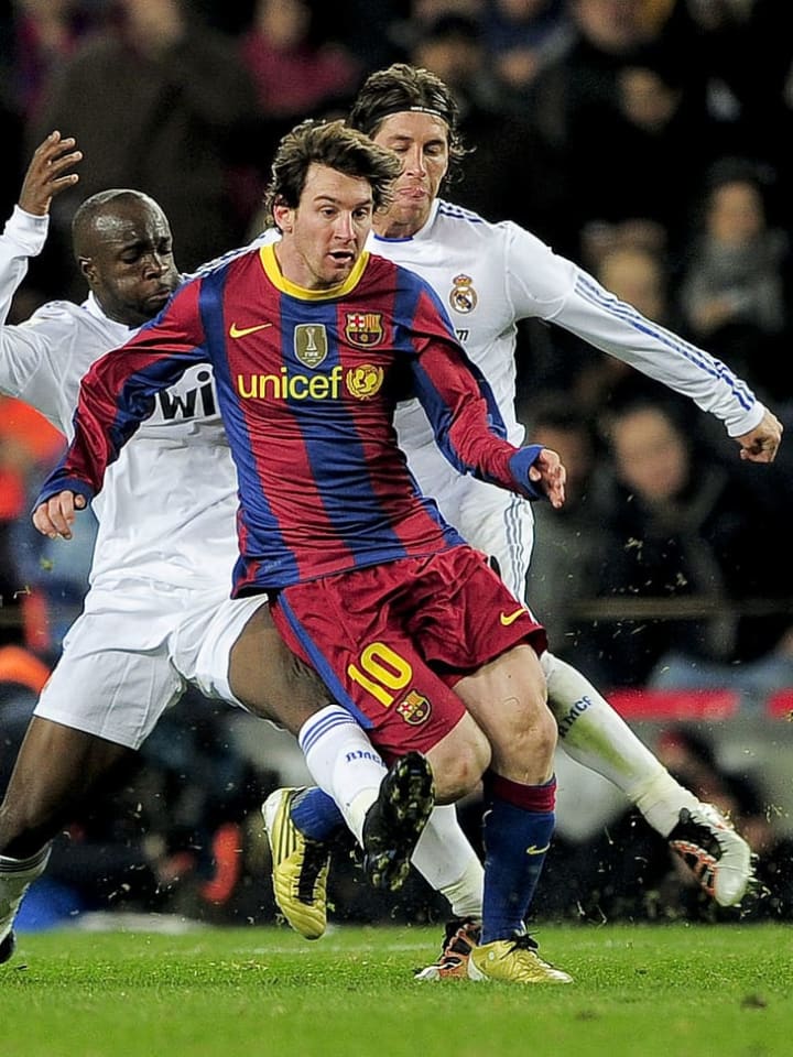 Ramos had dispensed with any pretence of winning the ball by the end of Real Madrid's humbling against Barcelona in 2010