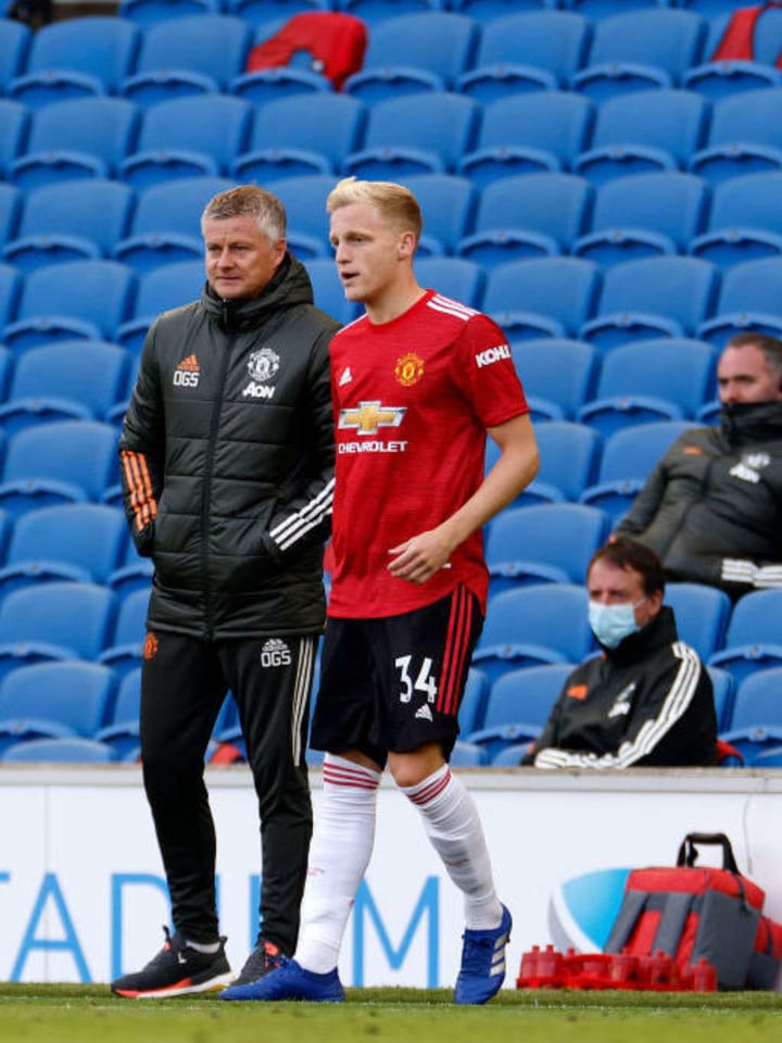 Van de Beek has made just two Premier League starts this season