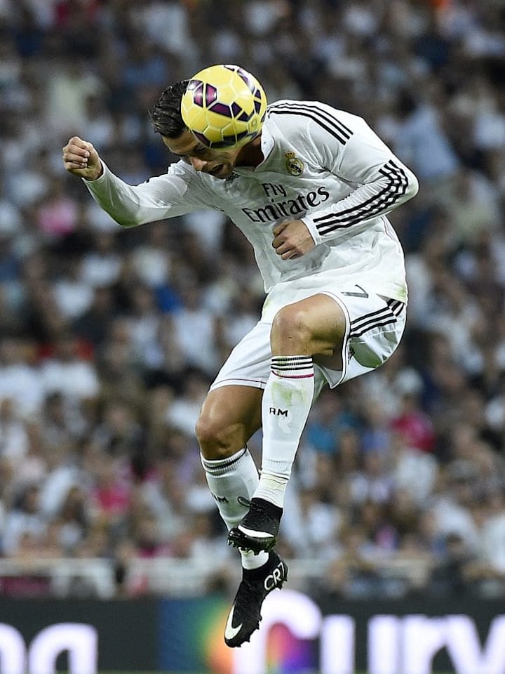 Postal de Ronaldo frente al Barcelona en 2014. Con su gol, los merengues pudieron ganar